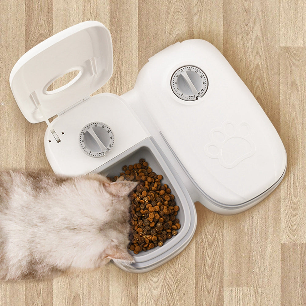 Automatic Pet Feeder Smart Food Dispenser For Cats Dogs Timer Stainless Steel Bowl Auto Dog Cat Pet Feeding Pets Supplies — product detail