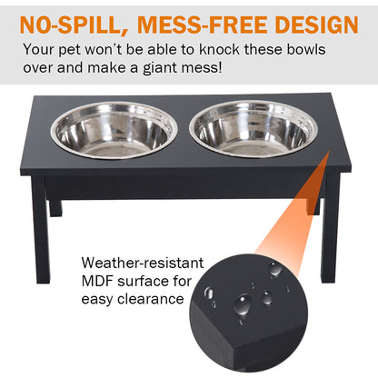 23-Inch Wooden Dog Feeding Station — product detail