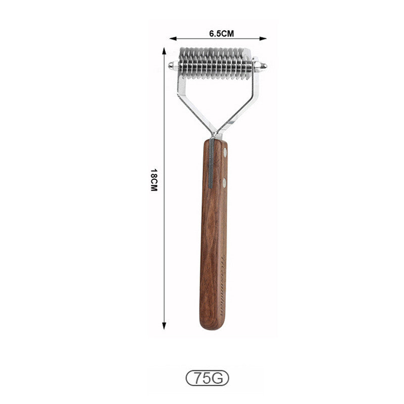Pet Comb Solid Wood Antique Hair Removing Products — product detail