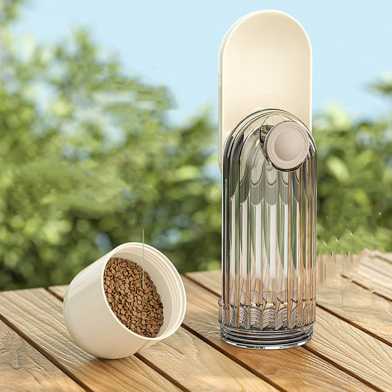 2 In 1 Pet Water Cup Segment Design Green Dog Walking Portable Drinking Cup Dog Feeding Supplies Pet Supplies Dog Walking Water Feeder Pets Products — product detail