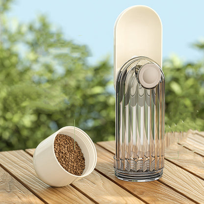 2 In 1 Pet Water Cup Segment Design Green Dog Walking Portable Drinking Cup Dog Feeding Supplies Pet Supplies Dog Walking Water Feeder Pets Products — product detail