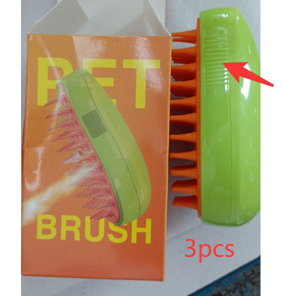 3 In 1 Cat Steam Brush Steamy Dog Brush Electric Spray Cat Hair Brushes For Massage Pet Grooming Comb Hair Removal Combs — product detail