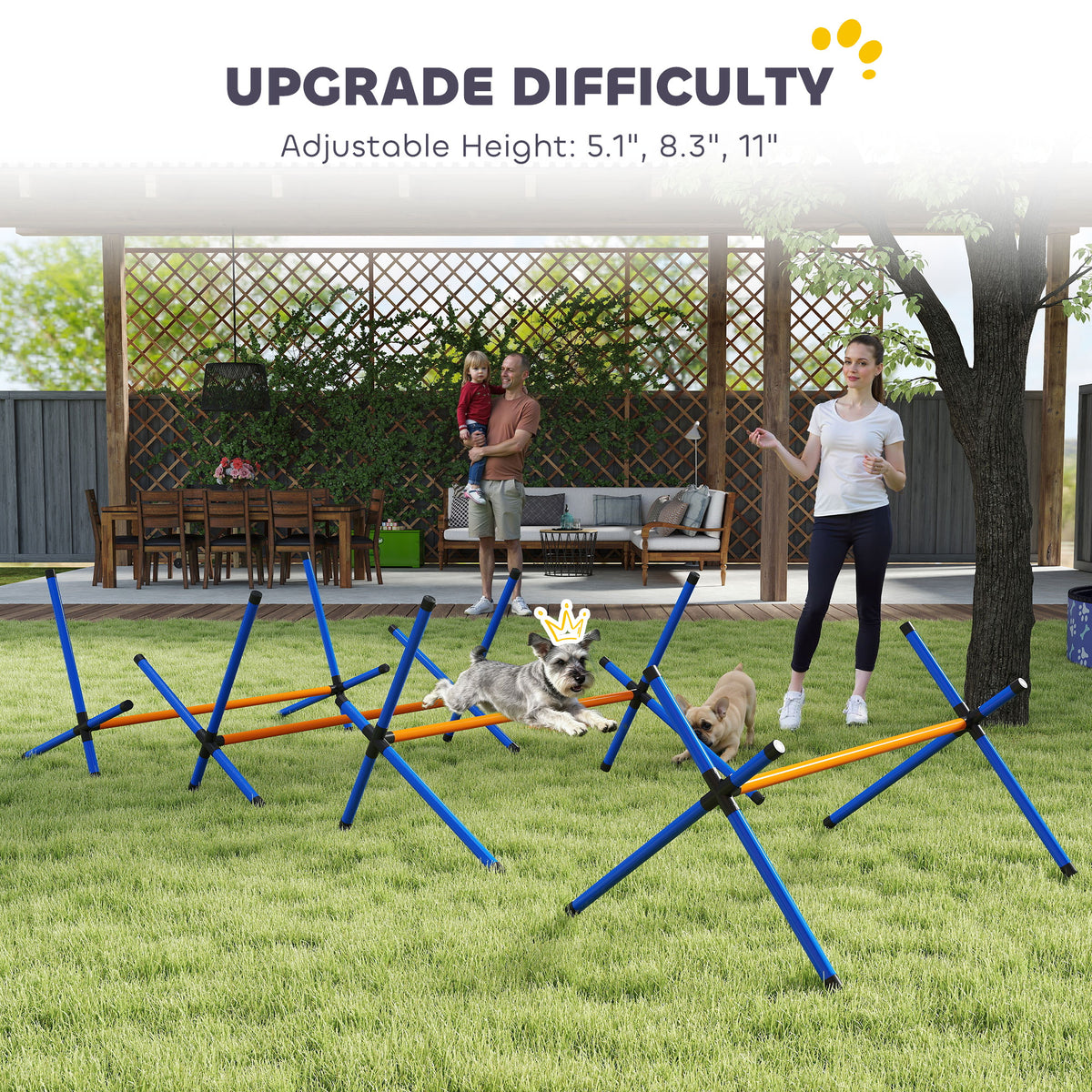 Four-Piece Dog Agility Jump Set — product detail