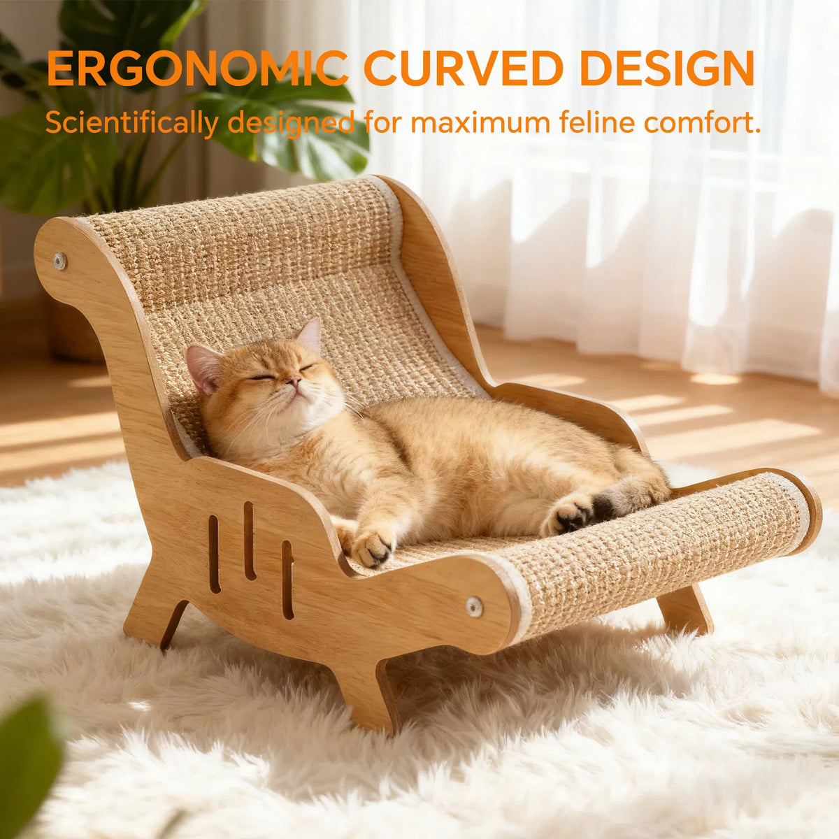 Curved Sisal Cat Lounge — product detail