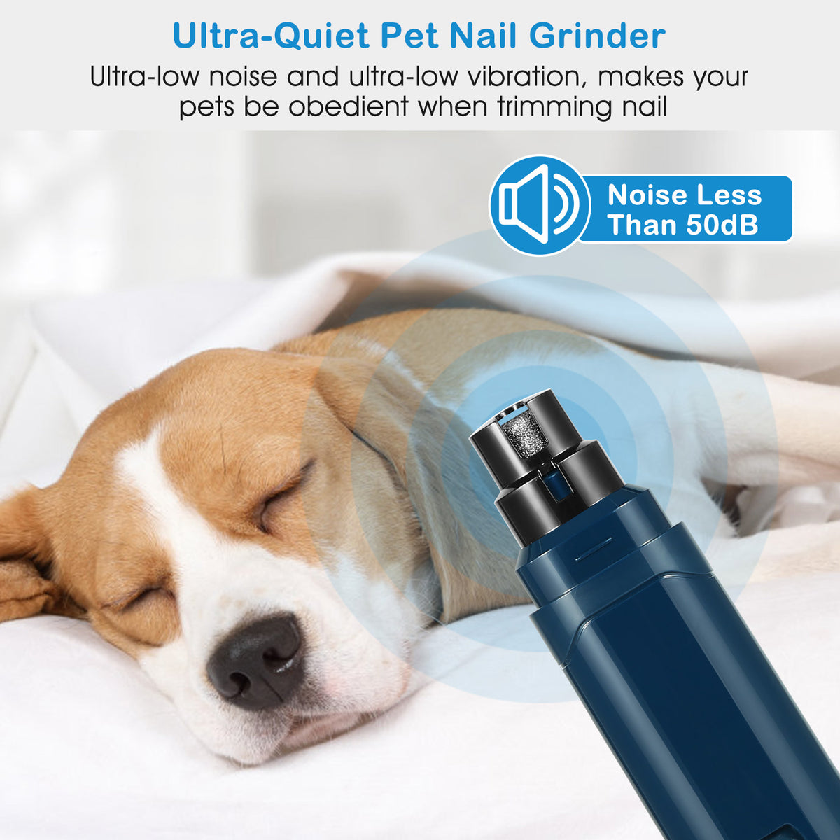 Rechargeable Two-Speed Pet Nail Grinder – supplier product photo