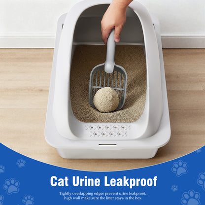 Stainless Steel Litter Box with Scoop and Mat – supplier product photo