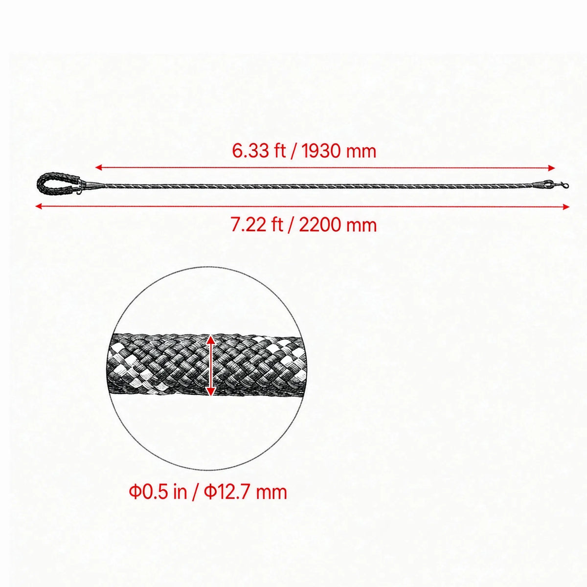 Six-Foot Padded Dog Leash — product detail