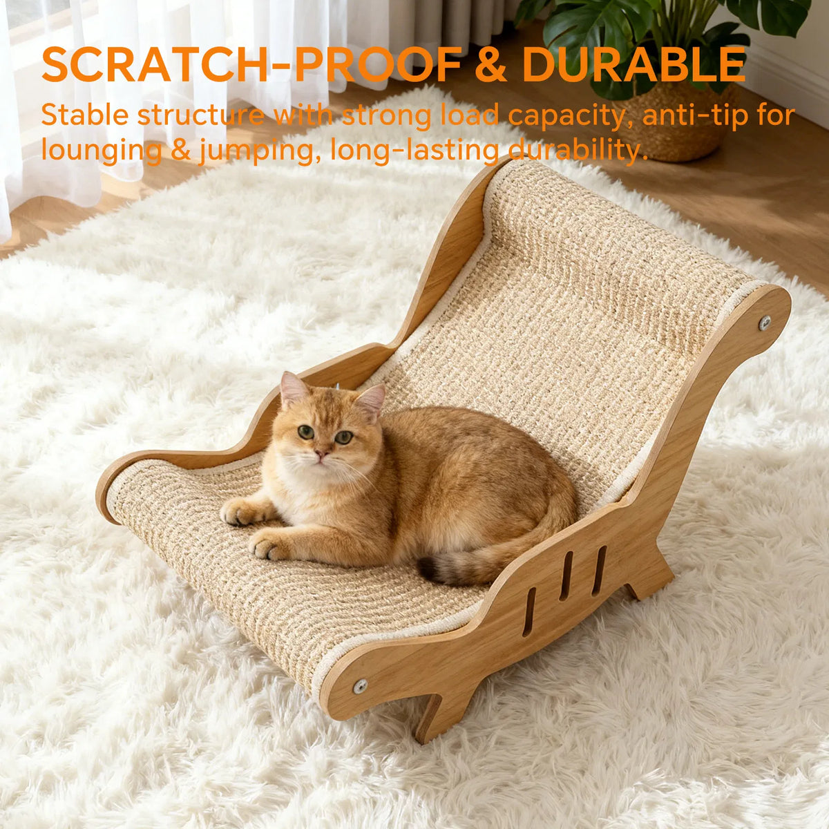 Curved Sisal Cat Lounge — product detail