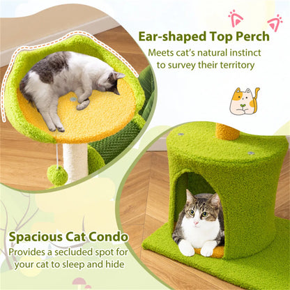 Palm-Tree Cat Scratcher with Grooming Brush — product detail