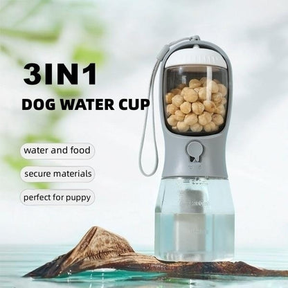 Dog Water Cup Drinking Food Garbage Bag Three-in-one Portable Small Multi-functional Pet Cups Pets Supplies — product detail