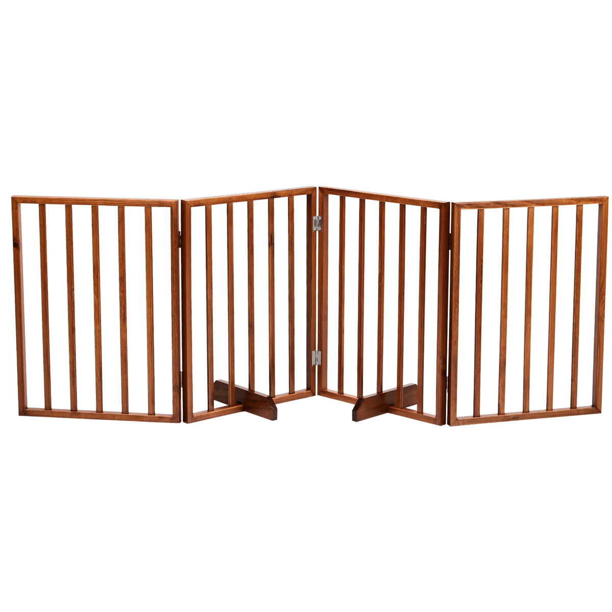 Wooden Dog Gate — Brown — product detail