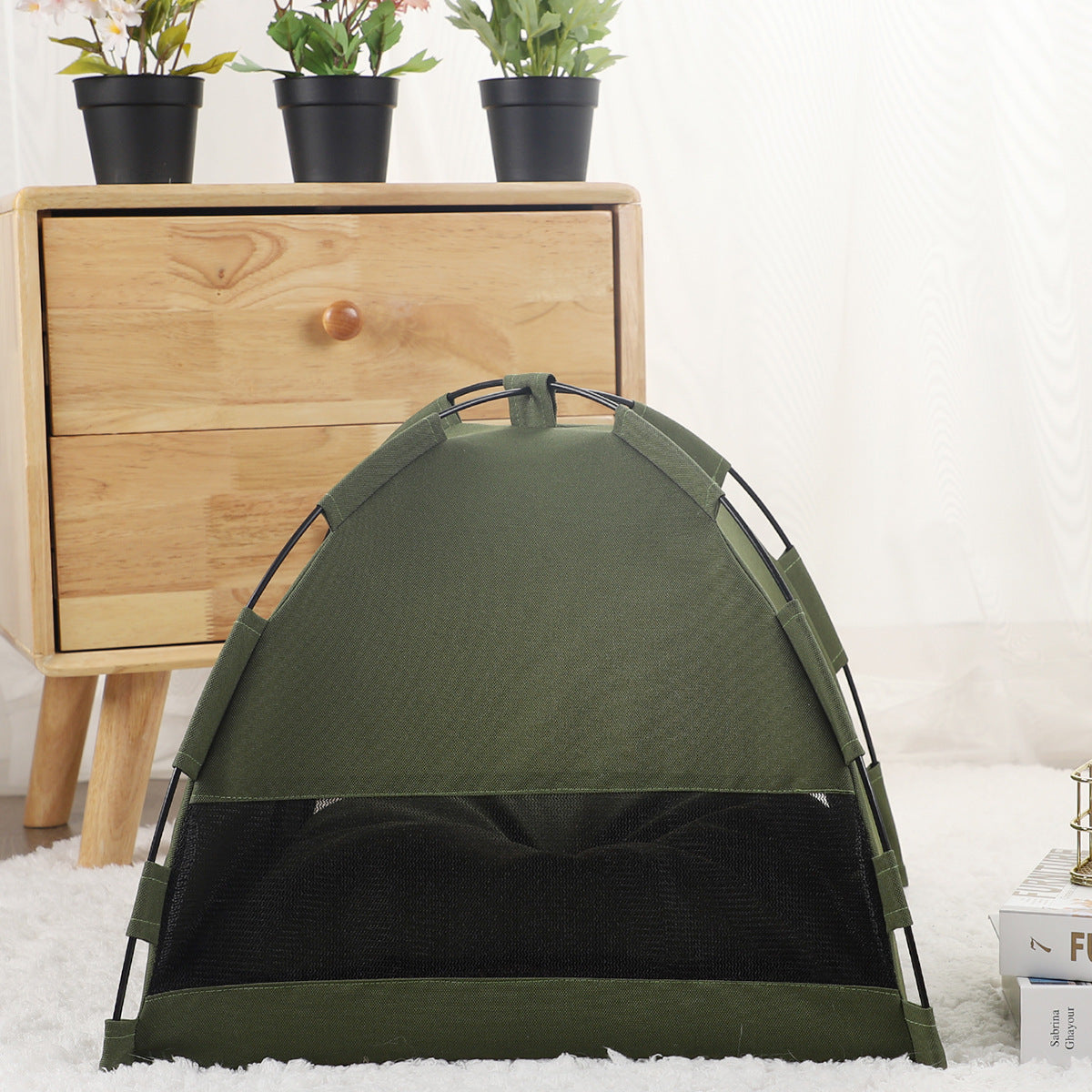 Cat Tent Cooling Mat  Dog House Pet Sofa Camping Dog Bed With Cushion For Dog Kennel Indoor Cat Nest Cat Bed Pets Products — product detail