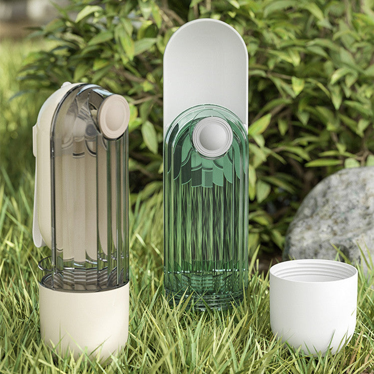 2 In 1 Pet Water Cup Segment Design Green Dog Walking Portable Drinking Cup Dog Feeding Supplies Pet Supplies Dog Walking Water Feeder Pets Products — product detail