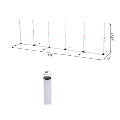 Outdoor Dog Agility Weave Poles — product detail