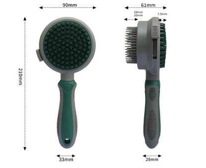 Pet Hair Removal Comb Cat Brush Self Cleaning Slicker Brush Hair Removal Double-sided Massage — product detail