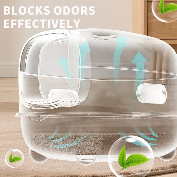 Large Enclosed Cat Litter Box – supplier product photo