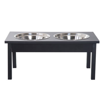 23-Inch Wooden Dog Feeding Station — product detail