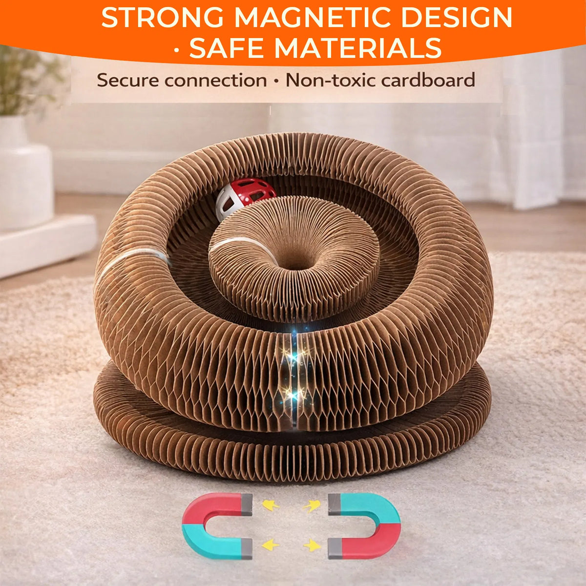 Foldable Accordion Cat Scratcher — product detail