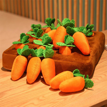 Pet Dog Toys Carrot Plush Toy Vegetable Chew Toy For Dogs Snuffle Mat For Dogs Cats Durable Chew Puppy Toy Dogs Accessories — product detail