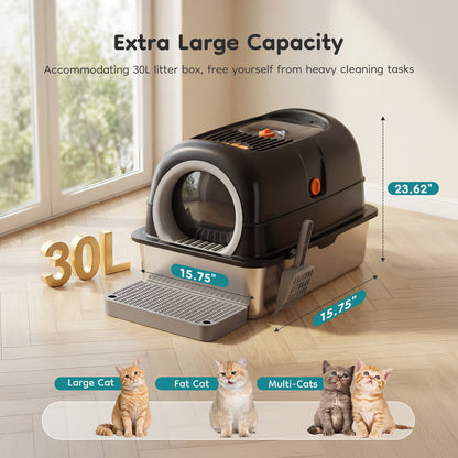 Convertible-Lid Cat Litter Box – supplier product photo
