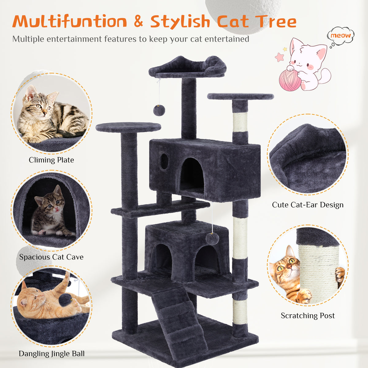 Multi-Level Cat Climbing Tree — product detail