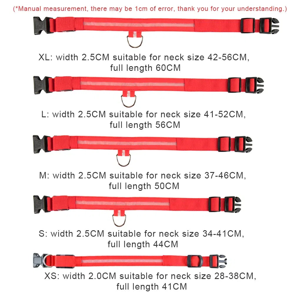 LED Light-Up Dog Collar – supplier product photo