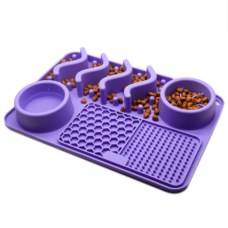 Dog Silicone Licking Pad Pet Licking Mat Silicone Smelling Mat Multifunctional Food Bowl Pets Supplies — product detail