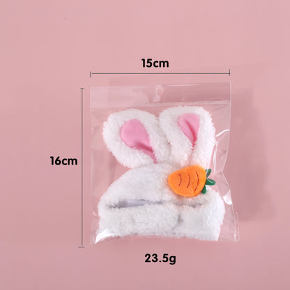 Plush Cartoon Cat Dog Rabbit Ears Cute Easter Decoration Hat Head Cover Pets Products — product detail