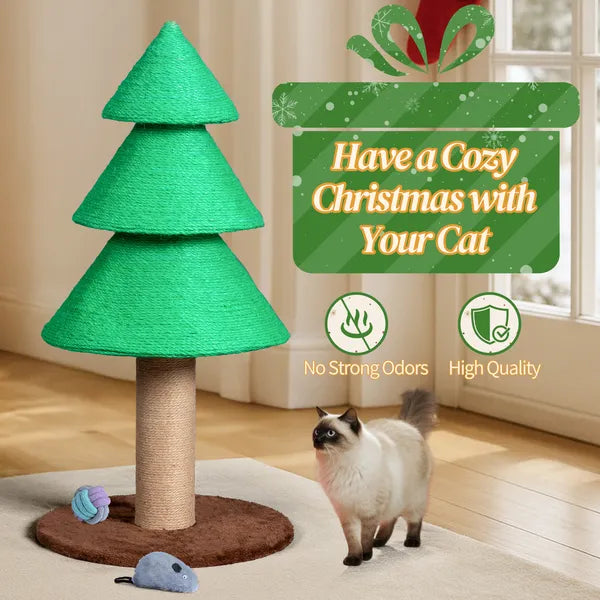 Christmas Tree Cat Scratching Post — product detail