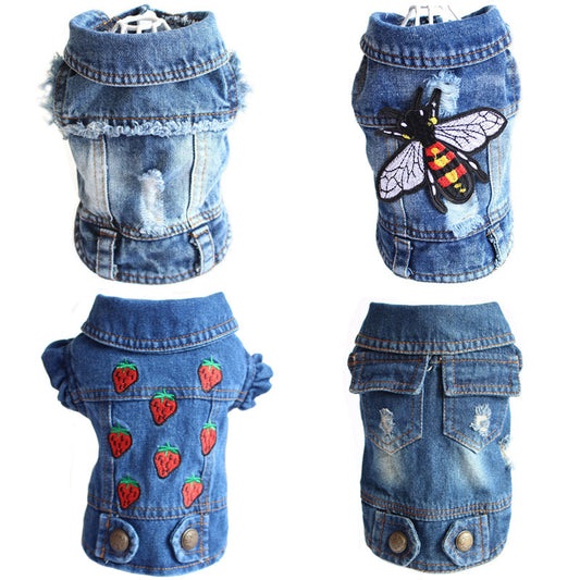 Denim Dog Vest