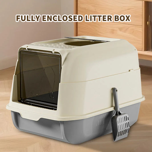Double-Door Cat Litter Box