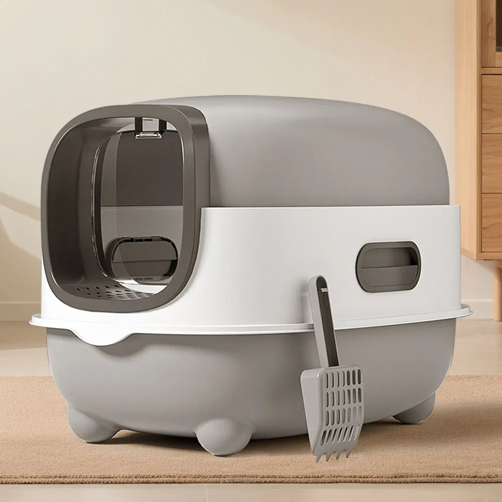 Large Enclosed Cat Litter Box