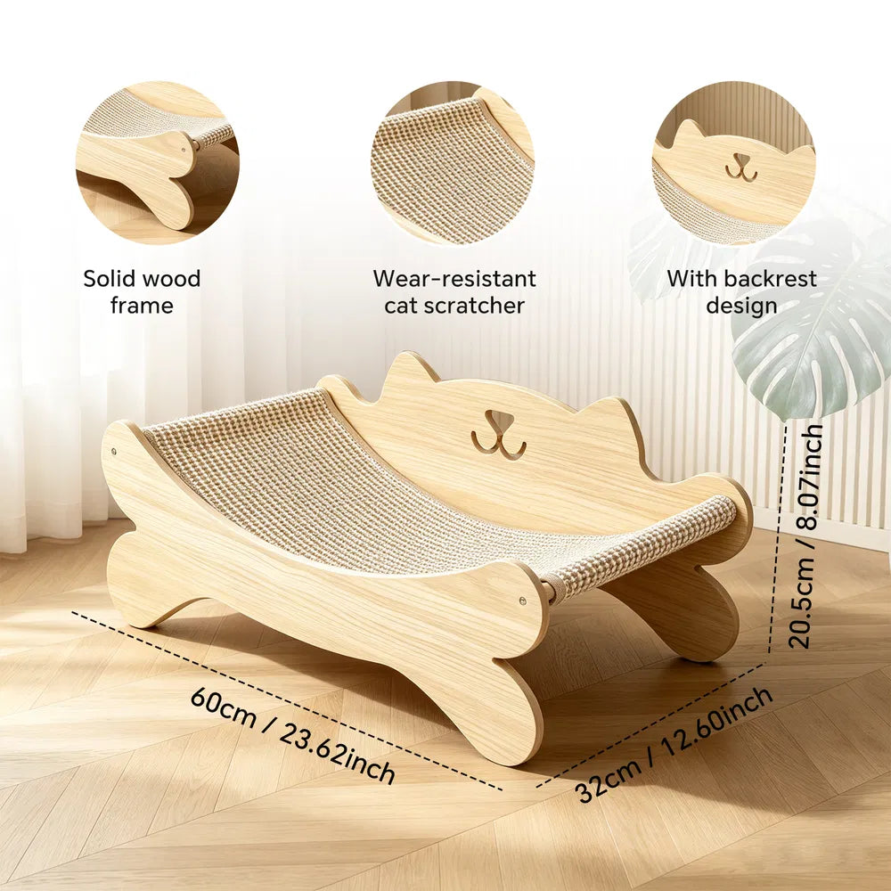 Wooden Cat Scratcher Lounge