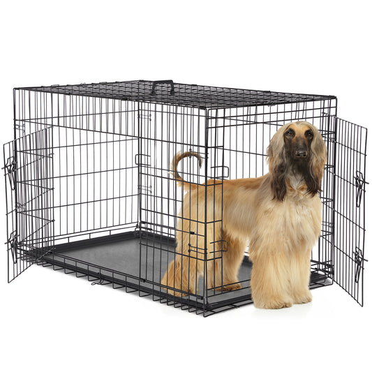 Double-Door Wire Dog Crate