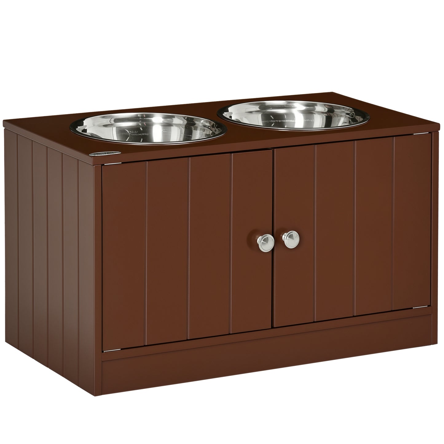 Elevated Dog Feeding Station with Storage