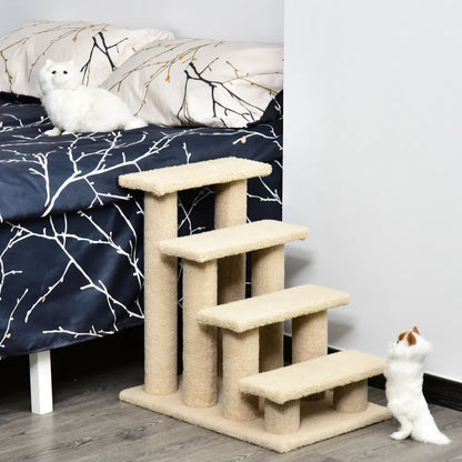 Pet Steps with Scratching Post