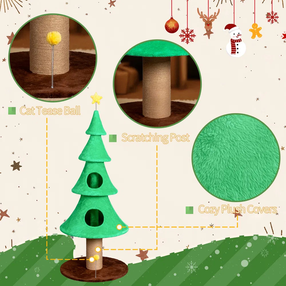 59-Inch Christmas Cat Tree