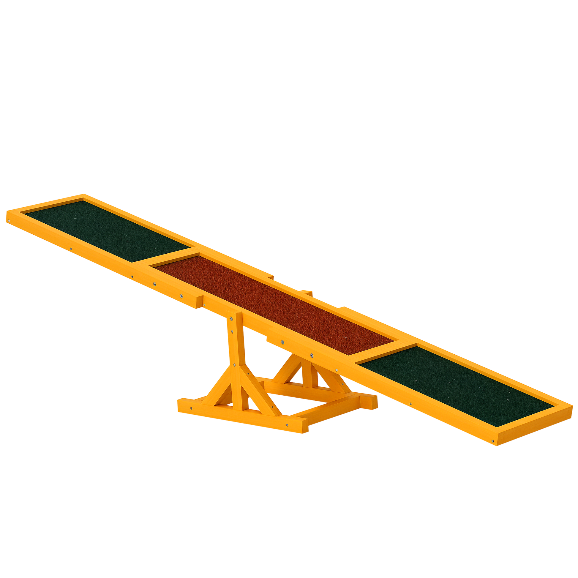 Outdoor Wooden Dog Agility Seesaw