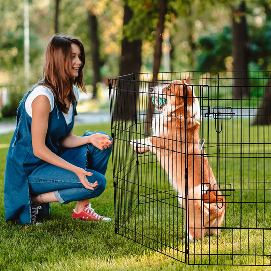 30-Inch Eight-Panel Dog Playpen