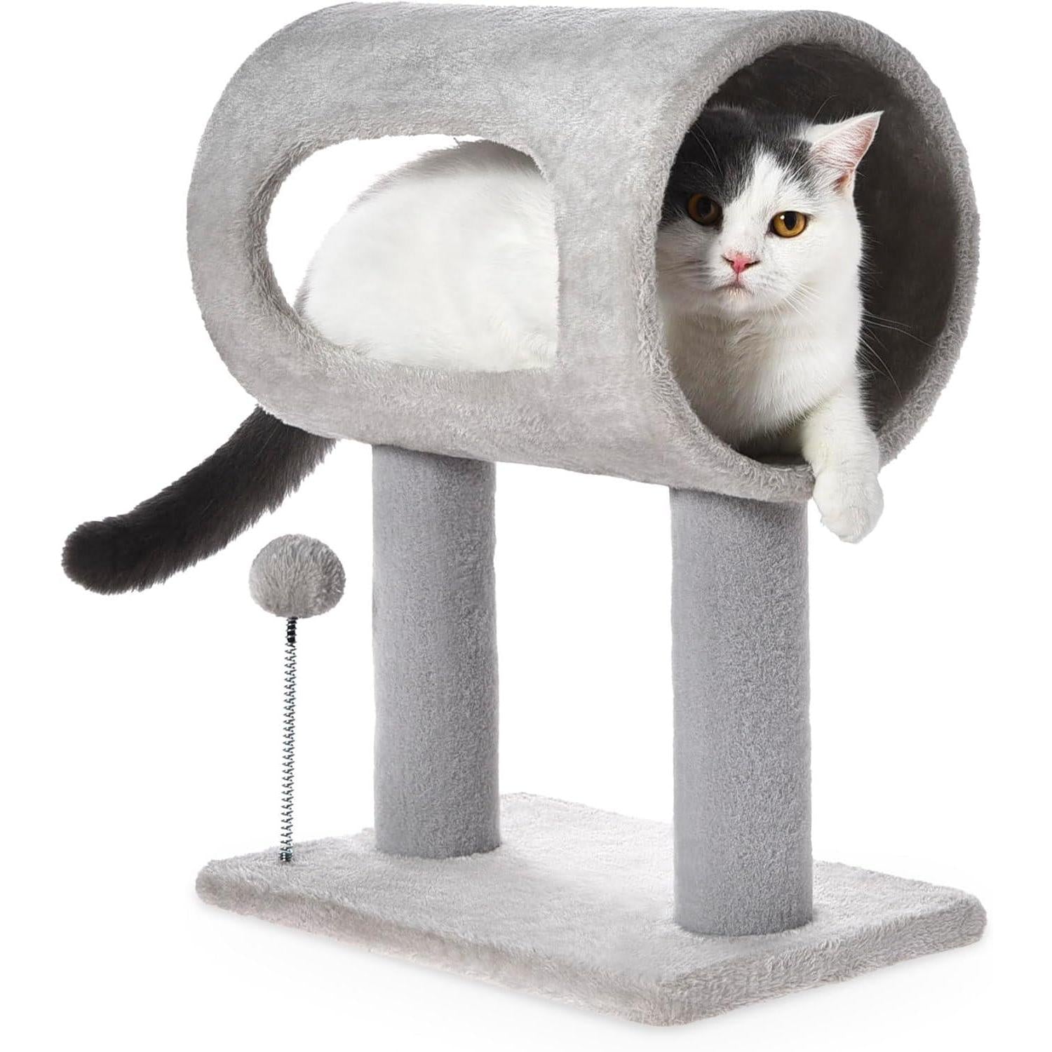 20.5-Inch Cat Tree with Tunnel