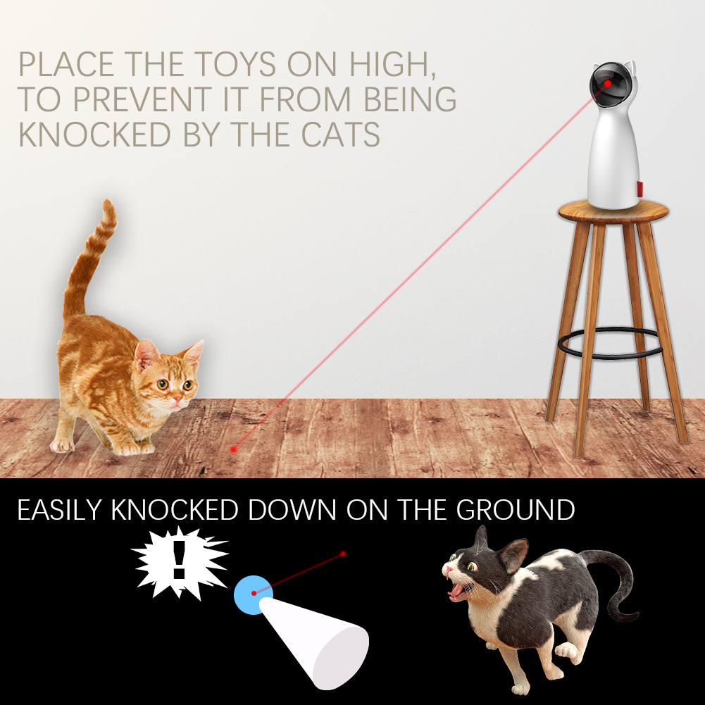 Creative Cat Pet LED Laser Funny Toy Smart Automatic Cat Exercise Training Entertaining Toy — product detail