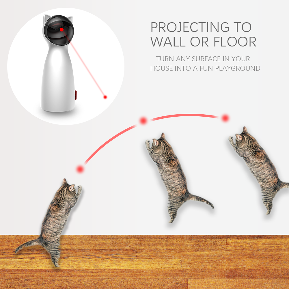 Creative Cat Pet LED Laser Funny Toy Smart Automatic Cat Exercise Training Entertaining Toy — product detail