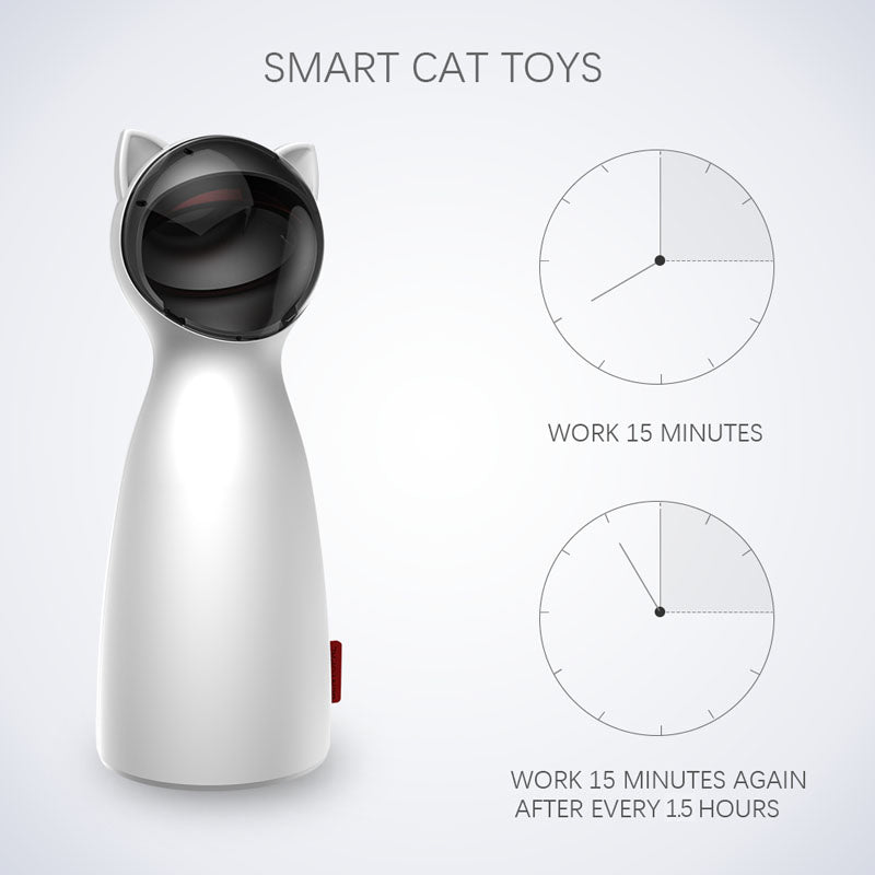 Creative Cat Pet LED Laser Funny Toy Smart Automatic Cat Exercise Training Entertaining Toy — product detail