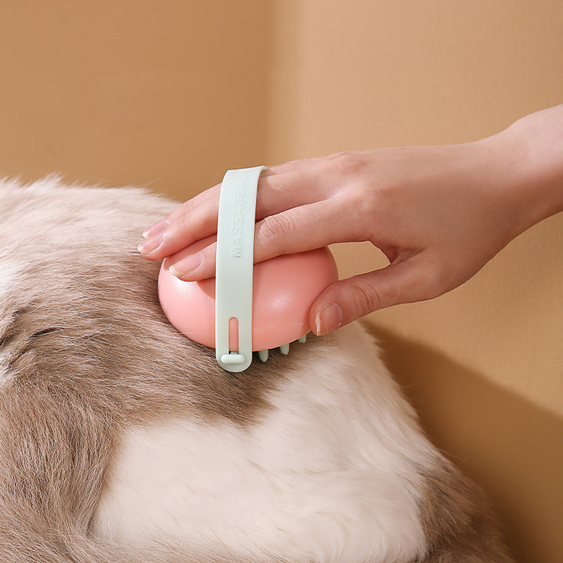 Pet Silicone Bath Massage Scrub Bath Brush For Cats And Dogs — product detail