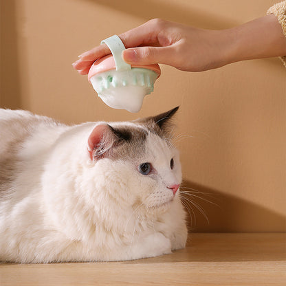 Pet Silicone Bath Massage Scrub Bath Brush For Cats And Dogs — product detail