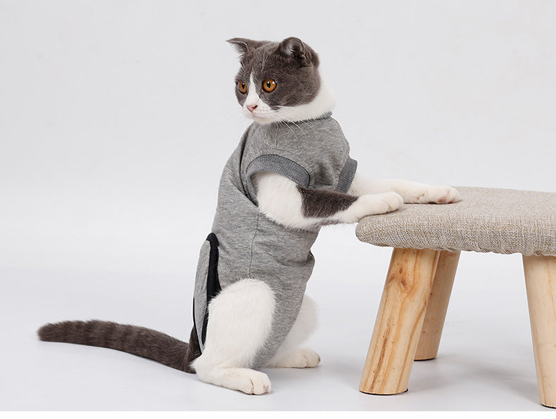 Pet Cat Recovery After Surgery Clothing Pet Wound Anti-mite Sterilization Suit pet products supplies &c — product detail