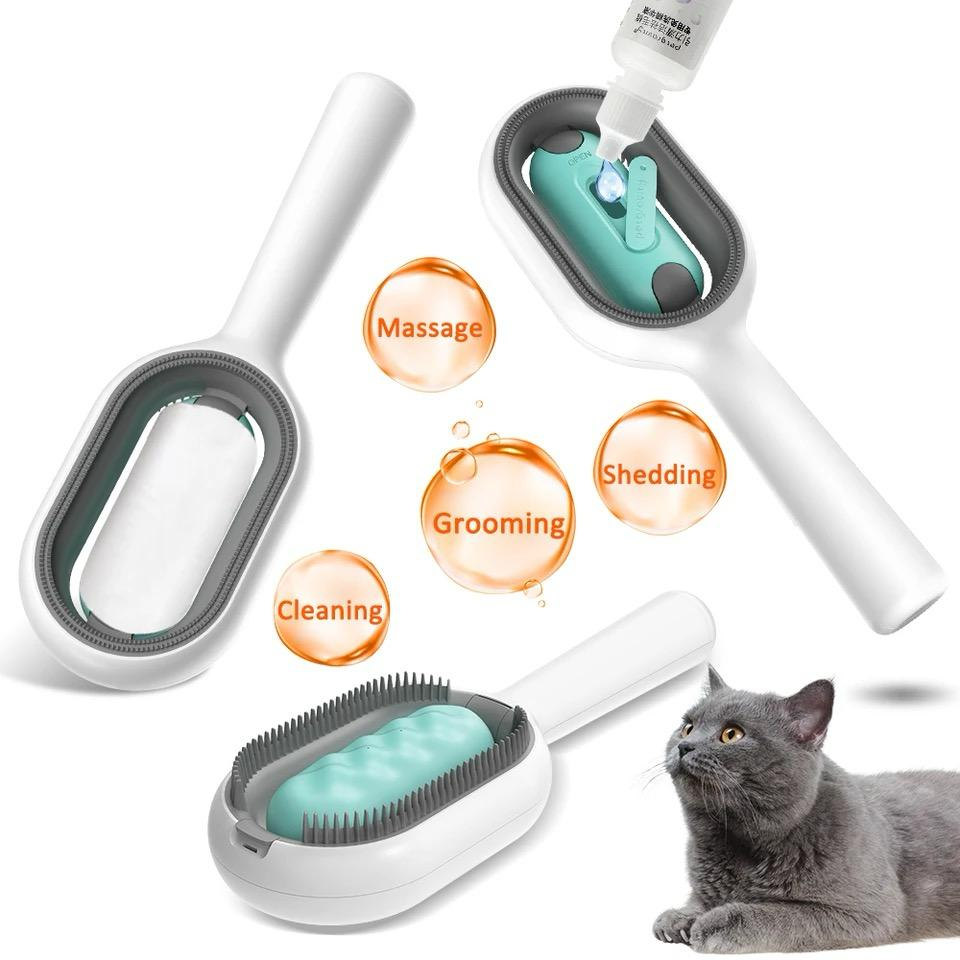 Pet Grooming Brush Dematting Dog Comb Cat Brush To Remove Floating Hair Sticky Hair With Tank Pet Cleaning Supplies — product detail