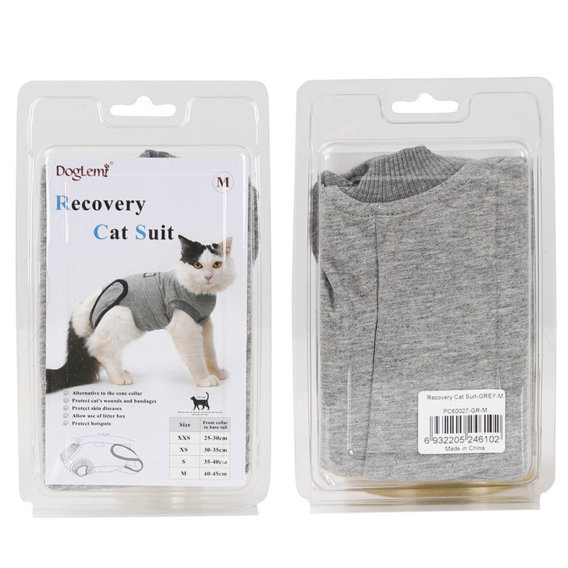 Pet Cat Recovery After Surgery Clothing Pet Wound Anti-mite Sterilization Suit pet products supplies &c — product detail
