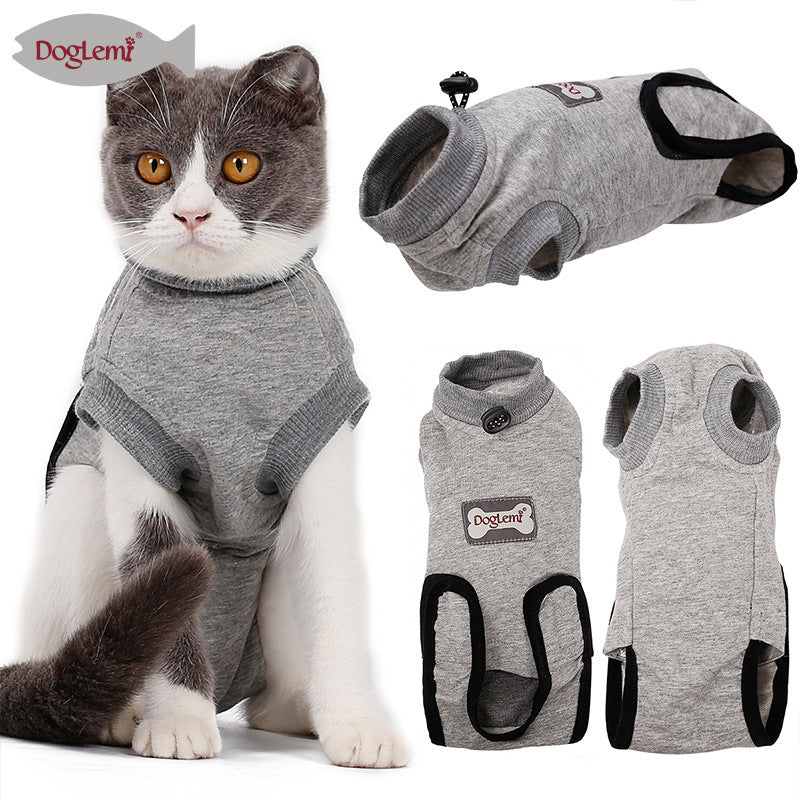 Pet Cat Recovery After Surgery Clothing Pet Wound Anti-mite Sterilization Suit pet products supplies &c — product detail
