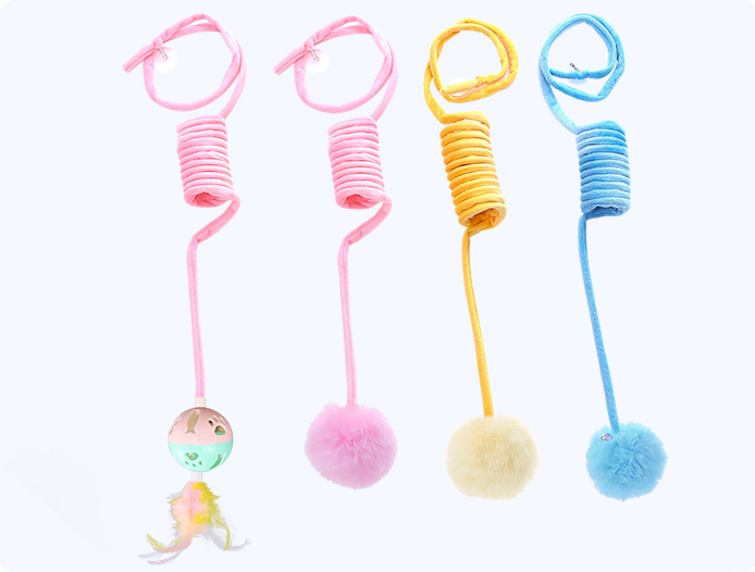 Cat Toy Self-Hi Sucker Spring Rabbit Hair Ball Interactive Play Pet Supplies Interactive Toys — product detail
